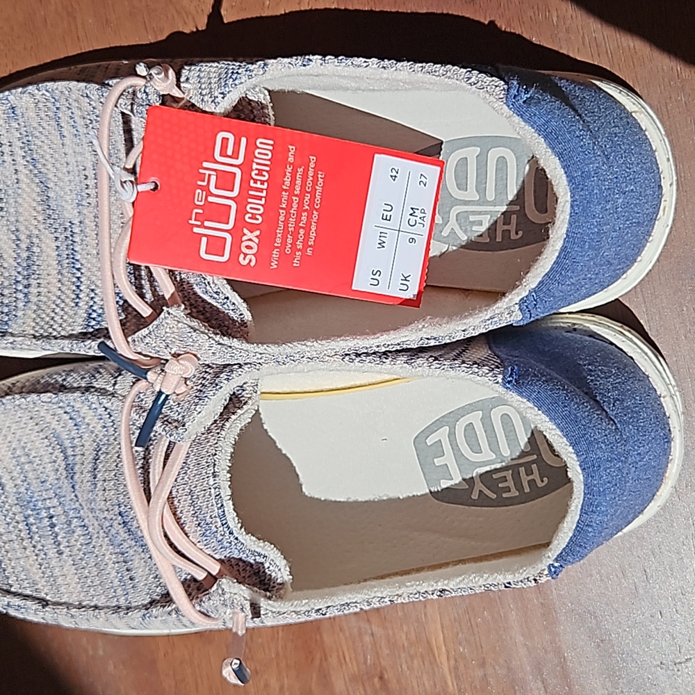 Hey Dude Wendy Sox Lightweight Slip-On Sneakers Shoes In Light Pink Size 11 - Picture 11 of 13